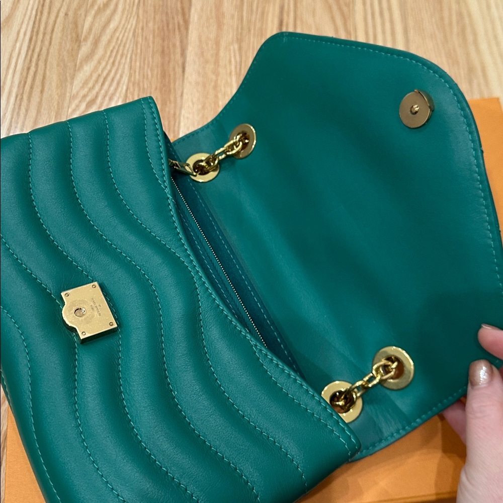 Louis Vuitton Vachetta leather new wave MM green shoulder bag - Picture 4 of 12